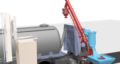 移动大袋卸货和散装卡车装载系统