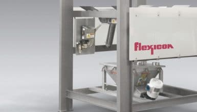 带明渠结构的卫生散装袋卸料机Flexicon