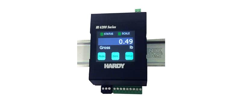 新的哈迪HI 6200模拟单通道重量发射器